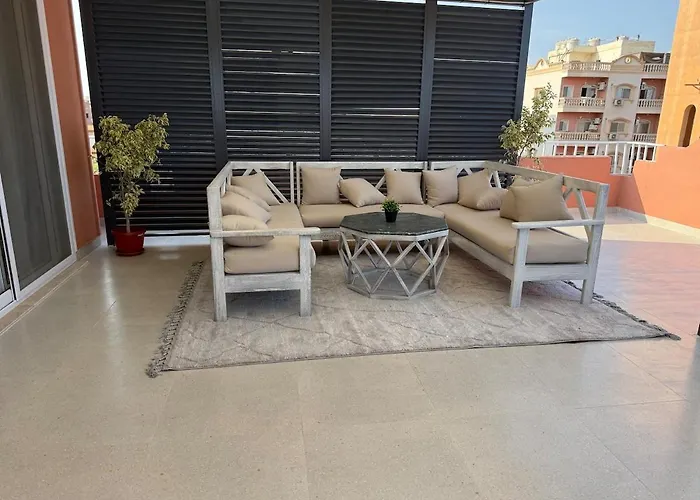 Private Rooftop Two Bedroom Seaview Panorama * Hurghada